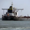 Một tàu hàng di chuyển qua kênh đào Suez, Ai Cập. (Ảnh: THX/TTXVN)