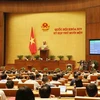 Quang cảnh phiên họp ngày 5/4 kỳ họp thứ 11, Quốc hội khóa XIV. (Ảnh: Phương Hoa/TTXVN)
