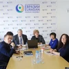 Các đại biểu tham dự hội thảo tại trụ sở Bộ Giáo dục và Khoa học Liên bang Nga. (Ảnh: Trần Hiếu/TTXVN)