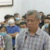 Bị cáo Trịnh Sướng tại phiên tòa xét xử sơ thẩm. (Ảnh: Ngọc Minh/TTXVN)