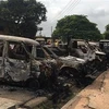 Hiện trường vụ tấn công tại thành phố Owerri, Nigeria ngày 6/4. (Ảnh: BBC/TTXVN)
