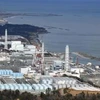 Các bể nước thải có chứa phóng xạ đã qua xử lý tại nhà máy điện hạt nhân Fukushima, Nhật Bản. (Nguồn: Kyodo/TTXVN)