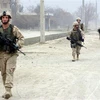 Binh sỹ Mỹ tuần tra trên một tuyến đường ở Kabul, Afghanistan. (Ảnh: AFP/TTXVN)