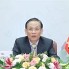 Trưởng Ban Đối ngoại Trung ương Lê Hoài Trung phát biểu. (Ảnh: Phương Hoa/TTXVN)