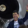 Tỷ phú Nhật Bản Yusaku Maezawa tại buổi lễ công bố ông là hành khách đầu tiên được bay vòng quanh Mặt Trăng trên tàu vũ trụ SpaceX của tỷ phú Elon Musk ở Hawthorne, bang California, Mỹ ngày 17/9/2018. (Ảnh: AFP/TTXVN)