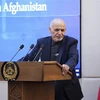 Tổng thống Afghanistan Ashraf Ghani phát biểu tại Kabul. (Ảnh: AFP/TTXVN)