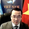 Đại sứ Phạm Hải Anh, Phó trưởng Phái đoàn thường trực Việt Nam tại Liên hợp quốc. (Ảnh: Hữu Thanh/TTXVN)