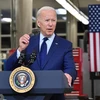 Tổng thống Mỹ Joe Biden phát biểu tại Cleveland, Ohio. (Ảnh: AFP/TTXVN)