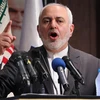 Ngoại trưởng Iran Javad Zarif phát biểu tại thủ đô Tehran. (Ảnh: AFP/TTXVN)
