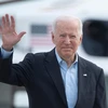 Tổng thống Mỹ Joe Biden bắt đầu chuyến công du kéo dài 8 ngày tới châu Âu. (Ảnh: AFP/TTXVN)
