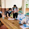 Một điểm tiêm vaccine ngừa COVID-19 tại tỉnh Luang Prabang, Lào. (Ảnh: THX/TTXVN) 