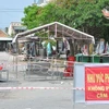 Chợ Ba Dừa ở xã Long Trung, huyện Cai Lậy, tỉnh Tiền Giang đã bị phong tỏa từ 0 giờ ngày 12/6 từ việc ghi nhận ca nghi nhiễm COVID-19 là tiểu thương ở chợ. (Ảnh: Hữu Chí/TTXVN)