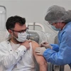 iêm vaccine ngừa COVID-19 của Hãng dược phẩm AstraZeneca/Oxford cho người dân tại Tbilisi, Gruzia. (Ảnh: THX/TTXVN)