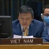 Đại sứ Đặng Đình Quý - Trưởng Phái đoàn đại diện Việt Nam tại Liên hợp quốc. (Ảnh: Hữu Thanh/TTXVN)