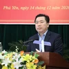 Chủ tịch Ủy ban Nhân dân tỉnh Phú Yên Trần Hữu Thế. (Ảnh: Phạm Cường/TTXVN)