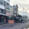 Khu vực cách ly tại thị xã An Nhơn đối với các trường hợp liên quan đến trường hợp ông C. làm nghề lái xe đông lạnh đường dài phát hiện dương tính tại Bắc Giang. (Ảnh: Phạm Kha/TTXVN)