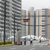 Quang cảnh làng vận động viên Olympic tại quận Chuo, thủ đô Tokyo, Nhật Bản. (Ảnh: Kyodo/TTXVN)