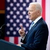 Tổng thống Mỹ Joe Biden phát biểu tại thành phố Philadelphia, bang Pennsylvania. (Ảnh: AFP/TTXVN)