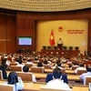 Quốc hội thông qua Nghị quyết về Kế hoạch phát triển kinh tế-xã hội 5 năm 2021-2025. (Ảnh: Phương Hoa/TTXVN)