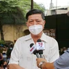 Ông Huỳnh Minh Phú, Chủ tịch Hội Khmer-Việt Nam Đô thành Phnom Penh trả lời phỏng vấn phóng viên TTXVN. (Ảnh: Nguyễn Vũ Hùng/PV TTXVN tại Campuchia)