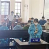 Bị cáo Trần Thị Vàng tại phiên xét xử sơ thẩm. (Ảnh: TTXVN phát)
