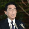 Thủ tướng Nhật Bản Kishida Fumio phát biểu với báo giới tại Tokyo. (Ảnh: Kyodo/TTXVN)