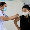 Trạm Y tế xã Vũ Chính, thành phố Thái Bình, tổ chức tiêm vaccine phòng COVID-19 an toàn cho trẻ. (Ảnh: Thế Duyệt/TTXVN)