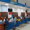 Khu vực tiếp nhận hồ sơ giải quyết thủ tục hành chính của Bảo hiểm xã hội tỉnh Cà Mau. (Ảnh: Minh Hưng/TTXVN)