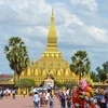 Khách du lịch tại thủ đô Vientiane. (Nguồn: TTXVN)