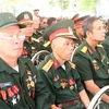 Các cựu chiến binh, Hội viên Hội Chiến sỹ Thành cổ Quảng Trị năm 1972, tham dự buổi gặp mặt. (Ảnh: Nguyên Lý/TTXVN)