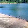 Đập Thác Chuối, nơi xảy ra vụ đuối nước thương tâm. (Ảnh: TTXVN phát)