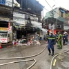 Hiện trường vụ hỏa hoạn (Ảnh: Lê Minh Sơn/Vietnam+)
