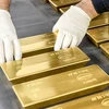 Vàng miếng được sản xuất tại Nga. (Ảnh: TASS/TTXVN)