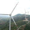 Dự án điện gió đã đi vào hoạt động ở huyện miền núi Hướng Hóa, tỉnh Quảng Trị. (Ảnh: Nguyên Lý/TTXVN)