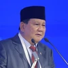 Ông Prabowo Subianto phát biểu tại một hội nghị ở Manama, Bahrain. (Ảnh: AFP/TTXVN)