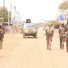 Lực lượng Somalia tại thị trấn Guriel. (Ảnh: HORN OBSERVER/TTXVN)