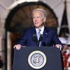 Tổng thống Mỹ Joe Biden phát biểu tại một sự kiện ở Washington D.C. (Ảnh: AFP/TTXVN)