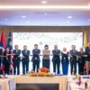 Các quan chức cao cấp ASEAN tại cuộc họp trù bị cho Hội nghị cấp cao ASEAN lần thứ 40, 41 và các hội nghị cấp cao liên quan. (Ảnh: TTXVN phát)