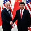 Chủ tịch Trung Quốc Tập Cận Bình (phải) và Tổng thống Mỹ Joe Biden. (Nguồn: Getty Images)