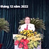 Ủy viên Bộ Chính trị, Phó Chủ tịch Thường trực Quốc hội Trần Thanh Mẫn phát biểu chỉ đạo tại phiên khai mạc Kỳ họp. (Ảnh: Xuân Khu/TTXVN)