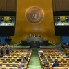 Đại hội đồng khóa 77 tổ chức Phiên họp chính thức kỷ niệm 40 năm ngày thông qua Công ước Liên hợp quốc về Luật Biển (UNCLOS). (Ảnh: TTXVN)