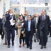 Thủ tướng Phạm Minh Chính thăm quan Khu công nghệ cao Brainport ở thành phố Eindhoven.(Ảnh: Dương Giang/TTXVN)