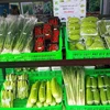 Sản phẩm rau an toàn của Hợp tác xã nông nghiệp Mỹ Thạnh (huyện Thủ Thừa). (Ảnh: Đức Hạnh/Vietnam+)