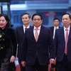 Thủ tướng Phạm Minh Chính đến dự hội nghị. (Ảnh: Dương Giang/TTXVN)
