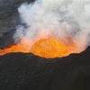 Núi lửa KiLauea trên quần đảo Hawaii phun trào dung nham ngày 17/6/2018. (Ảnh: AFP/TTXVN)