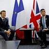Tổng thống Pháp Emmanuel Macron (trái) và Thủ tướng Anh Rishi Sunak sẽ gặp nhau ngày 10/3 tới đây. (Nguồn: estonianfreepress.com)