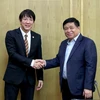 Bộ trưởng Nguyễn Chí Dũng và Trưởng đại diện JETRO Hà Nội Nakajima Takeo. (Nguồn: Cổng thông tin điện tử Bộ Kế hoạch và Đầu tư)