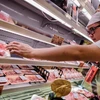 Thịt bò nhập khẩu được bày bán tại siêu thị ở Hong Kong, Trung Quốc. (Ảnh: AFP/TTXVN)