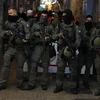 Lực lượng an ninh Israel được triển khai tại quần thể Nhà thờ Hồi giáo Al-Aqsa ở Jerusalem ngày 5/4/2023. (Ảnh: AFP/TTXVN)