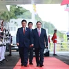 Thủ tướng Phạm Minh Chính đến Labuan Bajo, Indonesia. (Ảnh: Dương Giang/TTXVN)